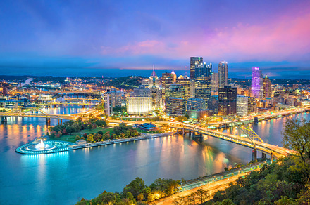 View of downtown pittsburgh from top stock photo containing pittsburgh and, an Architecture Photo by f11photo