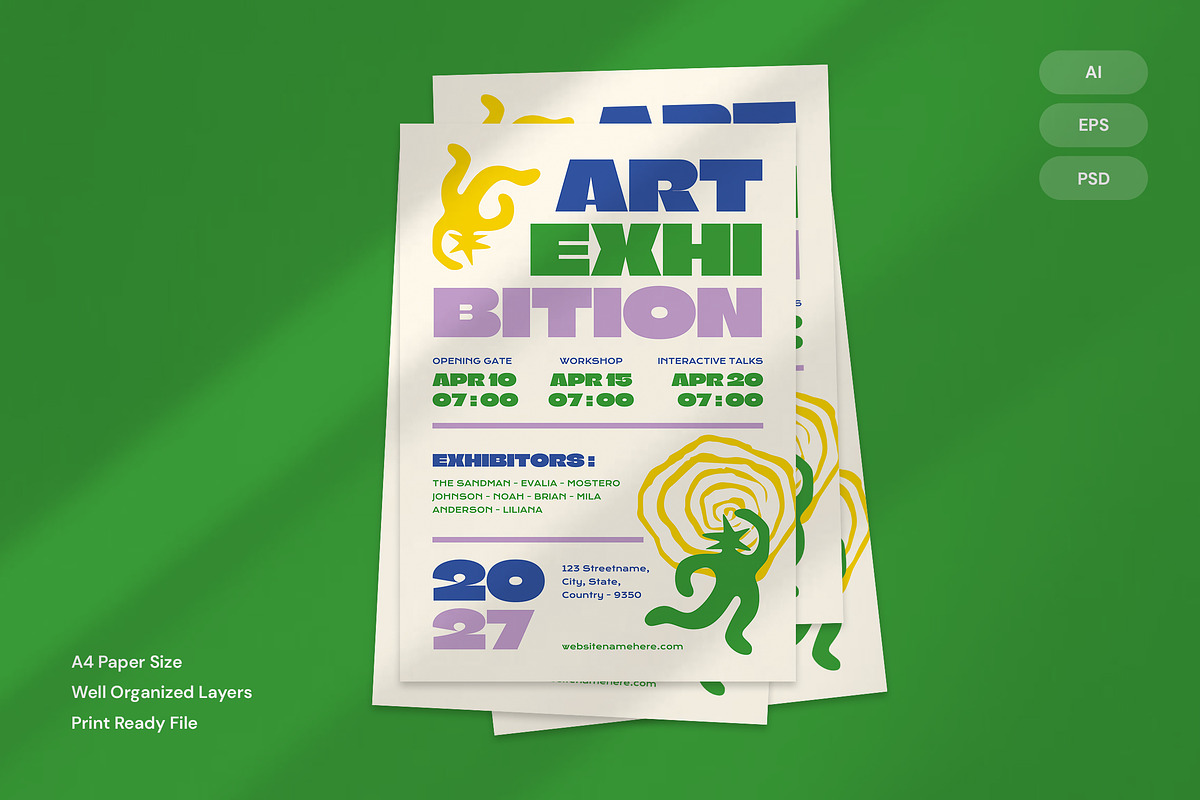 Art Exhibition - Flyer preview 3