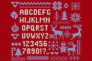 Christmas bold, thin font and number, a Social Media Template by Vector photo shop (Thumbnail 3 of 4)