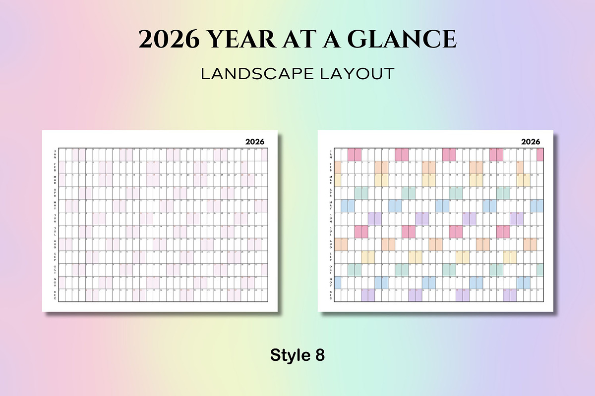 2026 Year at a Glance, a Templates & Theme by Adalin Shop (Photo 10 of 12)
