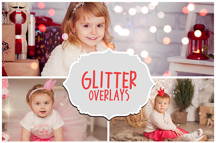 Blowing Glitter Overlays