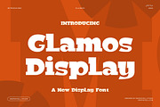 Glamos Display Font, a Slab Serif Font by Graphicxell (Thumbnail 1 of 9)