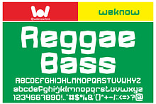 Reggae bass font