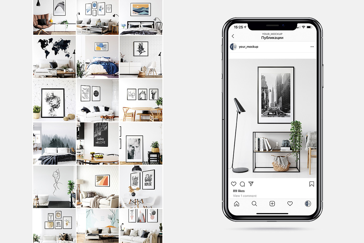 Frames & Walls Scandinavian Bundle-4, a Household Mockup by Yuri-U (Photo 2 of 38)