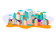 Cityscape scene creator, an Object Illustration by PixelAesthetic (Thumbnail 6 of 7)