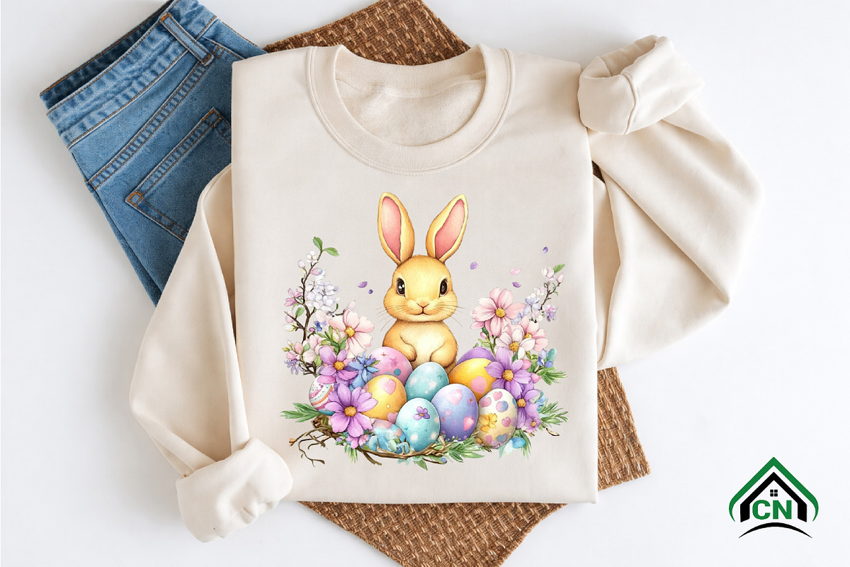 Watercolor Easter Clipart PNG, an Illustration by Craft Nest (Photo 7 of 12)