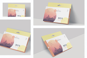 Box Mockup - Wide Slim Rectangle