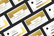Gold marble business card, a Business Card Template by GraphicsEgg (Thumbnail 3 of 4)
