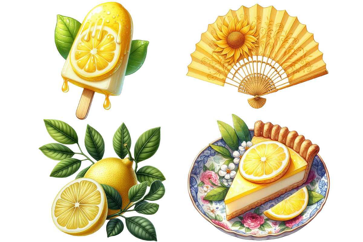 Cozy Yellow Summer Clipart, an Illustration by Pixels.Craft (Photo 9 of 10)