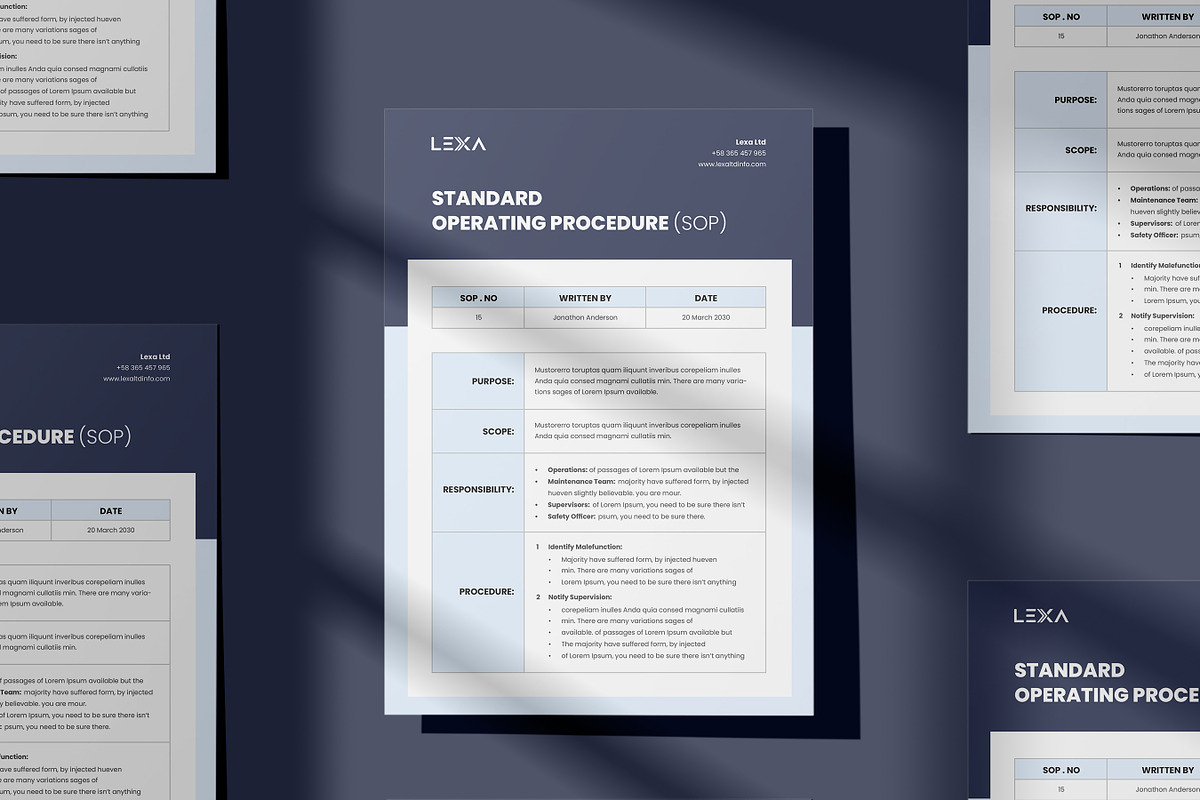 Standard Operating Procedure (SOP), a Brochure Template by Niofix (Photo 5 of 7)