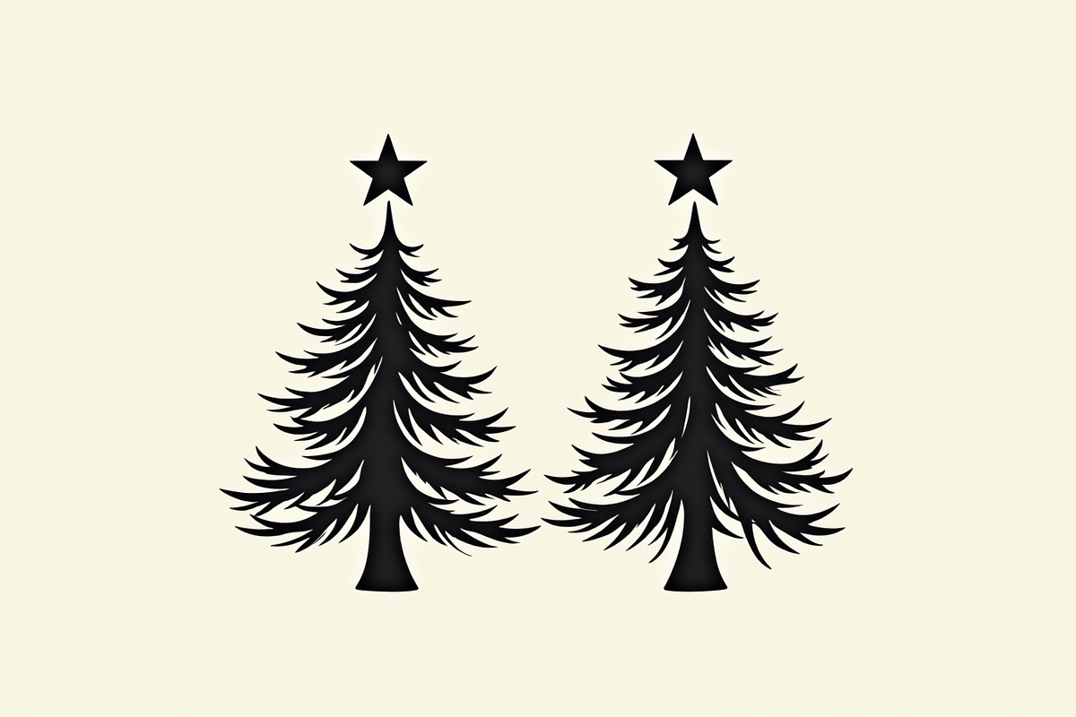 Holiday Tree Bundle, an Illustration by hafijul (Photo 16 of 18)