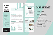 Sans Resume -Cover Letter -Portfolio, a Resume Template by Pixel Strawberry (Thumbnail 4 of 5)