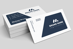 Business Card Blue Color Design