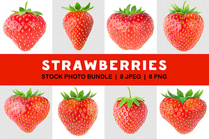 8 strawberries