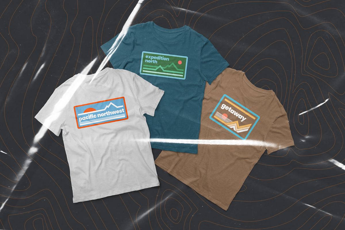 Retro Outdoor Badges, an Illustration by tifftuff (Photo 3 of 6)