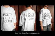Boxy T-Shirt Mockup w/ Model, a Shirt Mockup by Mocktopia (Thumbnail 5 of 10)