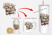 Antique Piano Clipart, a Graphic by Artnoy (Thumbnail 3 of 5)