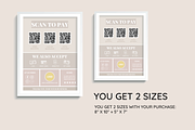 Beige Scan to Pay Sign, a Poster Template by SunshineStudioBoutique (Thumbnail 5 of 10)