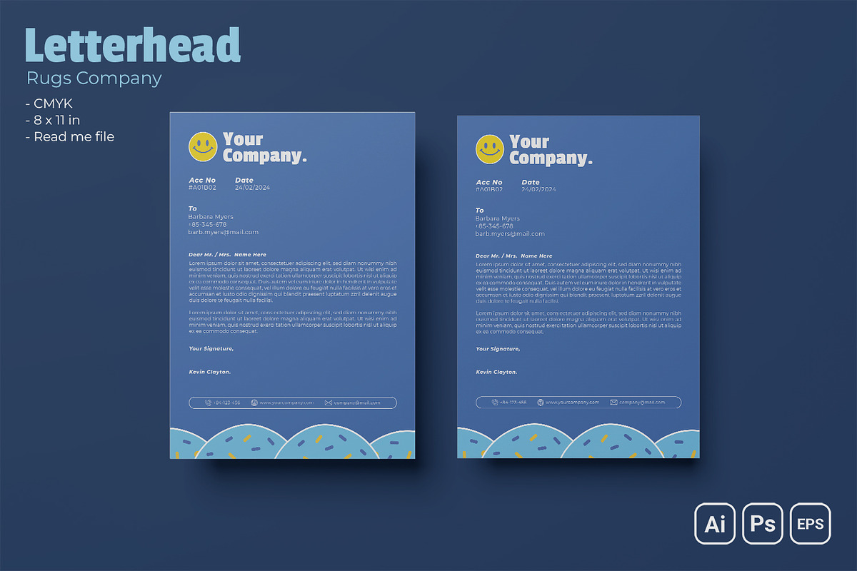 Rugs Company Letterhead, a Stationery Template by Fannan Studio (Photo 1 of 3)