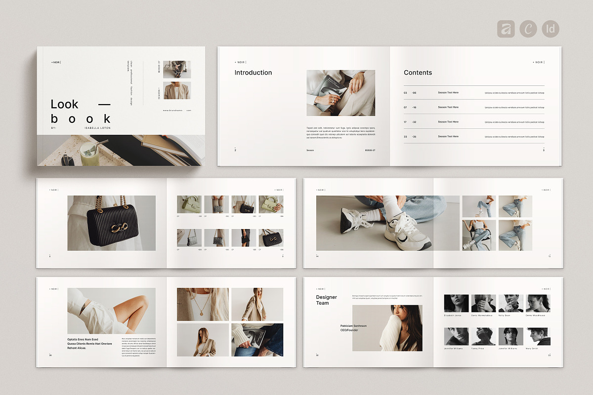 Editorial Lookbook Design Template, a Brochure Template by ArtisanaAura (Photo 1 of 16)