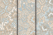 3 Floral paisley seamless wallpaper, a Wallpaper Graphic by antalogiya (Thumbnail 1 of 8)