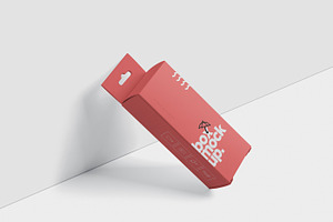 Box Mockup - Medium Rectangle Hanger