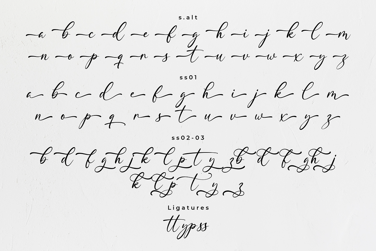 Lenting - Calligraphy Script Font, a Script Font by Ainun Jinan (Photo 8 of 8)