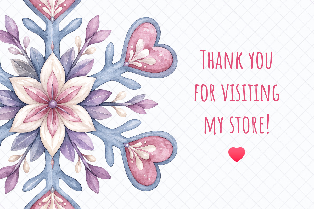 Watercolor Winter Snowflakes Clipart, a Seasonal Illustration by Whimsy Brush Studio (Photo 7 of 8)