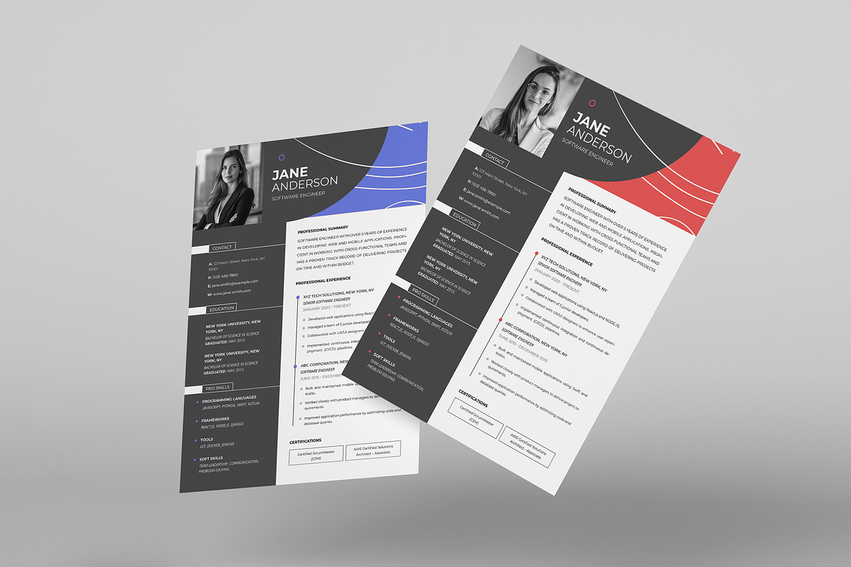 Resume - CV Template | Canva | Word, a Resume Template by Template Zone (Photo 3 of 5)