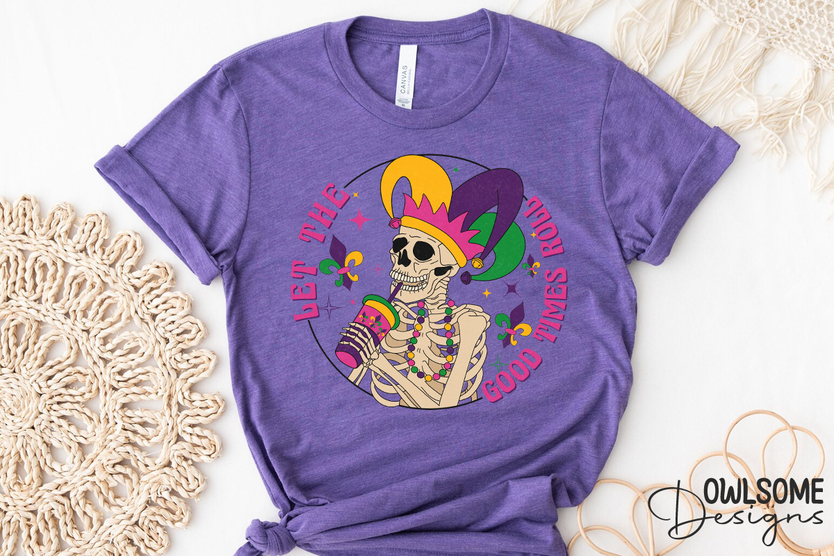 Skeleton Mardi Gras Drink Coffee PNG, a Graphic by Owlsome.Designs (Photo 5 of 5)
