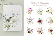 Summer Flowers Watercolor Clipart, a Decorative Illustration by LenArt (Thumbnail 13 of 14)