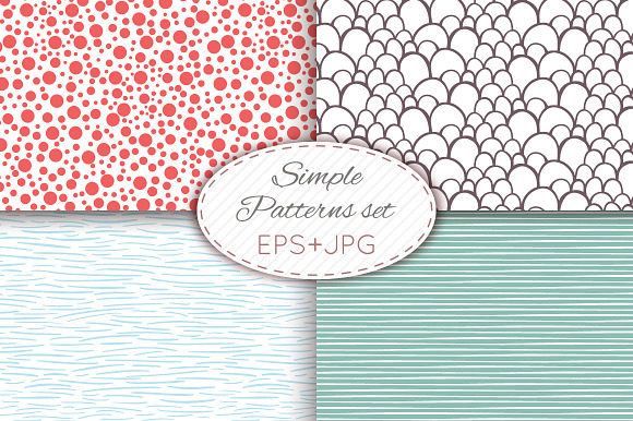 28 simple seamless patterns preview 6