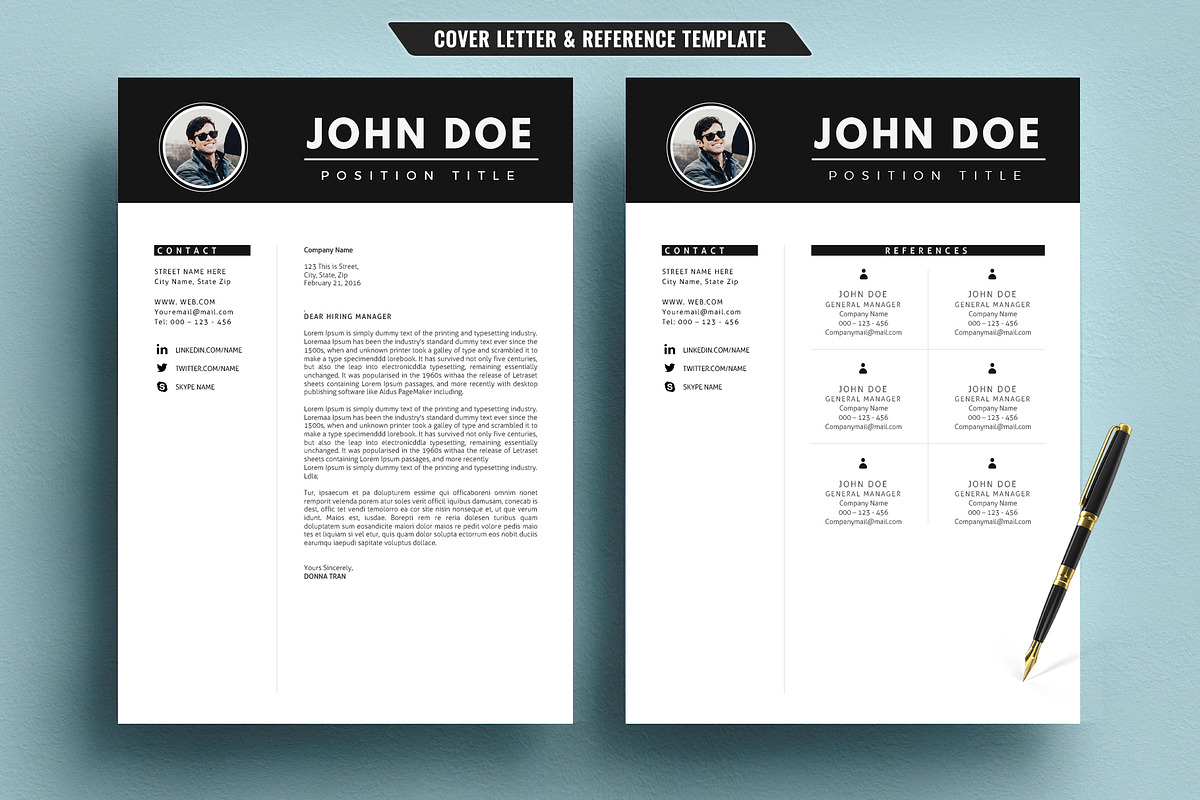Professional Resume/CV Template, a Resume Template by TemplateCrafts (Photo 3 of 3)