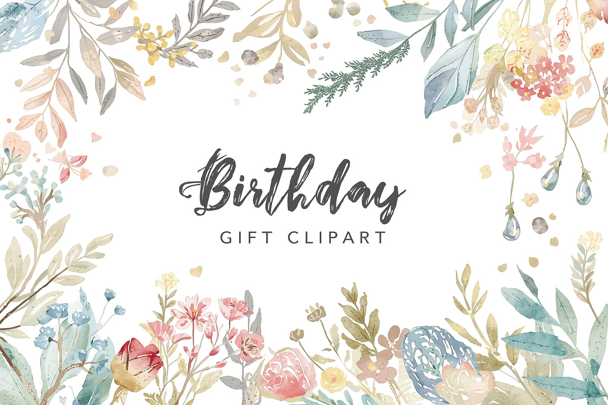 watercolor birthday Cakes Party, a Graphic by Creativeshirt (Photo 7 of 14)