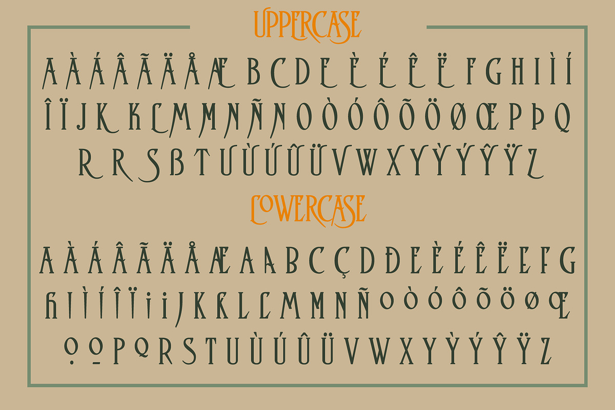 Irish Poem - Ligature Display Font, a Font by Bart Wesolek (Photo 2 of 6)