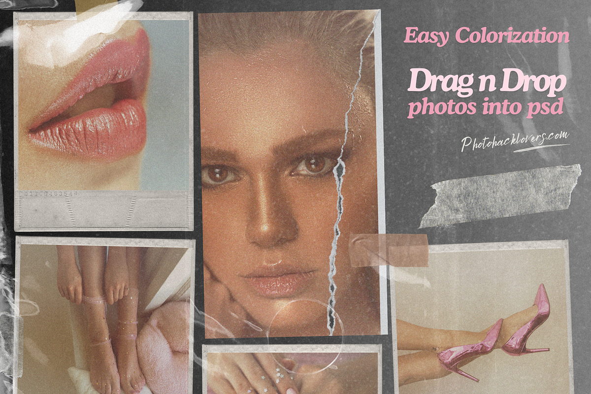 80s Pink Vintage PSD Photo Effect, an Object Graphic by Photohacklovers (Photo 6 of 7)