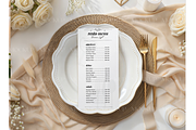 4x8 Wedding Menu Card Mockup, a Product Mockup by MockupWizard (Thumbnail 2 of 3)
