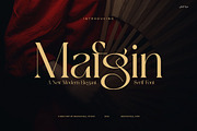Mafgin - Elegant Serif Font, a Serif Font by Graphicxell (Thumbnail 1 of 8)