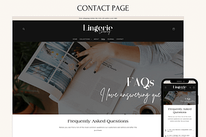 LINGERIE Black & Beige Shopify Theme