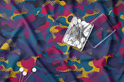 Colorful Hex Camo Pattern, a Pattern Graphic by StudioGlouna (Thumbnail 2 of 4)