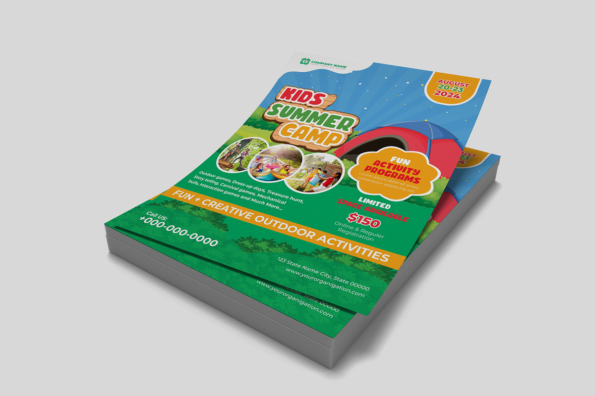 Kids Summer Camp Flyer, a Flyer Template by Designscozy (Photo 3 of 5)