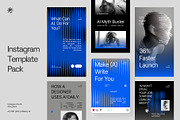 AI Automation Instagram Pack, a Social Media Template by fakhroo (Thumbnail 1 of 6)
