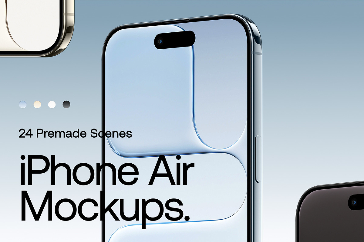 iPhone Air - 24 Mockups Scenes, an iPhone Mockup by Asylab (Photo 1 of 62)