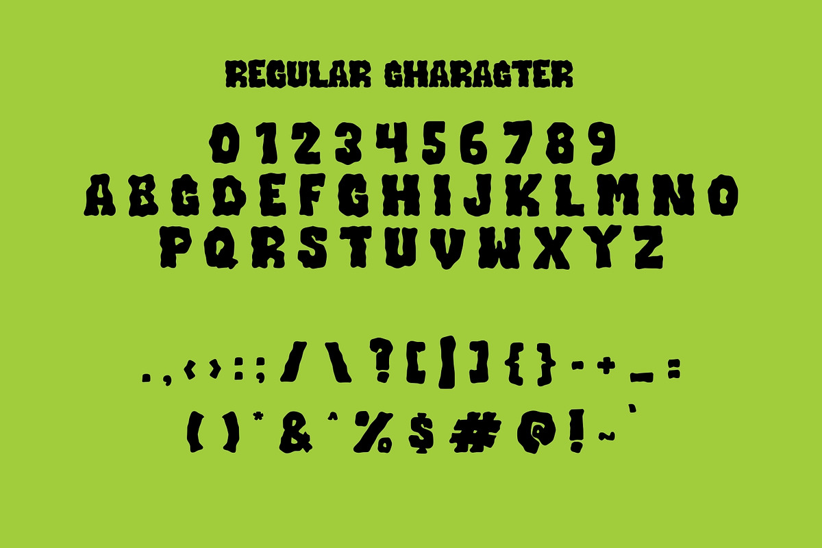 Sticky Scream - Halloween Font, a Font by Arendxstudio (Photo 3 of 12)
