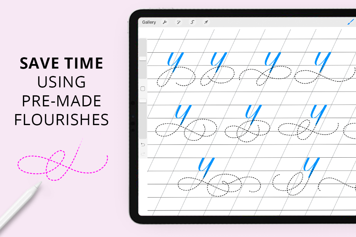 FLOURISH STAMPS FOR PROCREATE, a Brush Add-On by Loveleigh Loops (Photo 10 of 16)