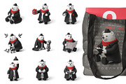 Bobo Spider-Noir, Clay 3D Clipart, a Seasonal Illustration by FactoryType Studio (Thumbnail 5 of 9)