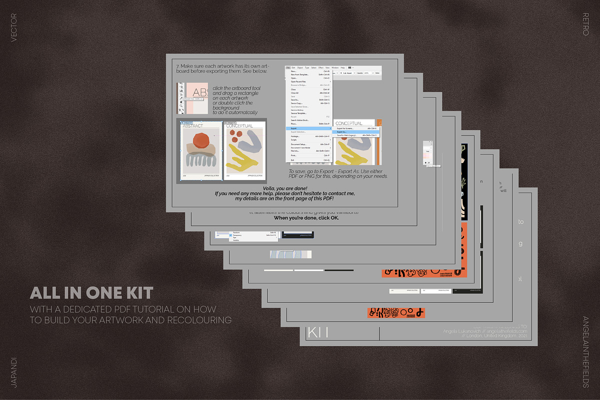 JAPANDI STUDIO Vector Kit, an Object Graphic by angelainthefields (Photo 3 of 12)