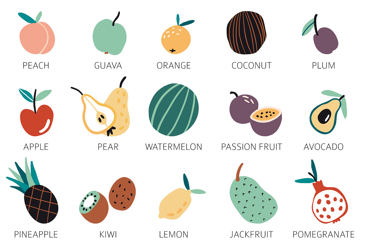 TROPICAL PARADISE patterns and friut, a Pattern Graphic by Lena Nikolaeva (Photo 16 of 16)