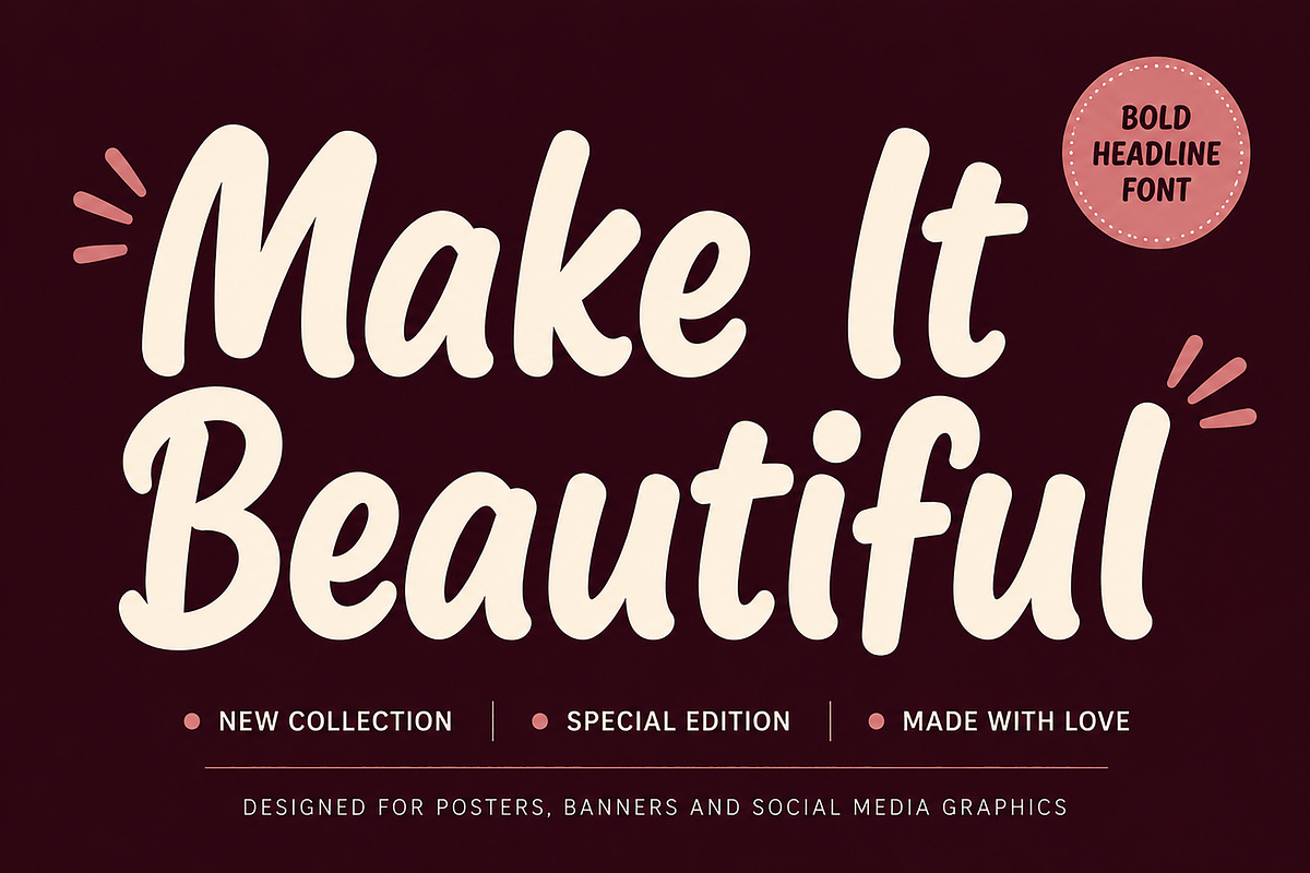 Bloomora, a Script Font by Wow Magic (Photo 5 of 6)