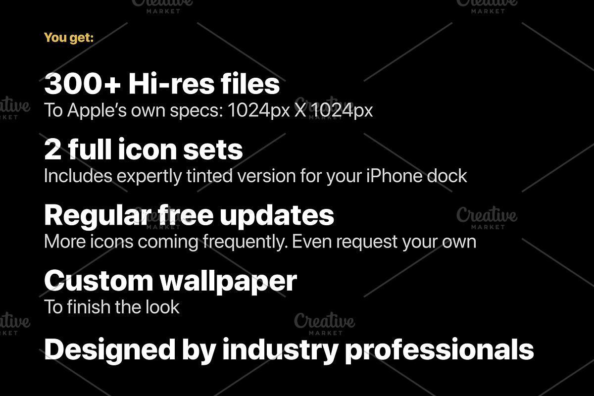 iOS 14 Luxury iPhone App Icons • One, an Icon by Homescreen Pro (Photo 2 of 6)